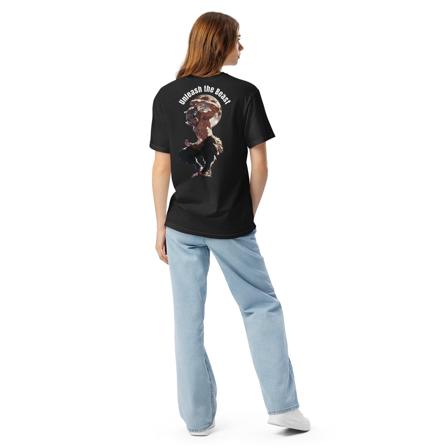 Saiyan Genetics Signature Heavy Garment-Dyed T-Shirt Black - Rückseite Detail